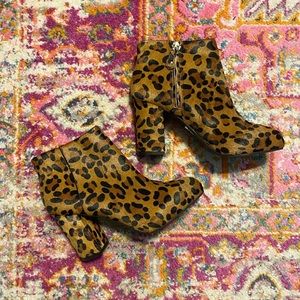 Leopard Top Shop Booties